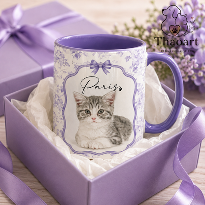Custom Floral Pet Mug