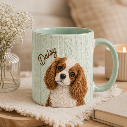 Custom Cozy Pet Portrait Mug