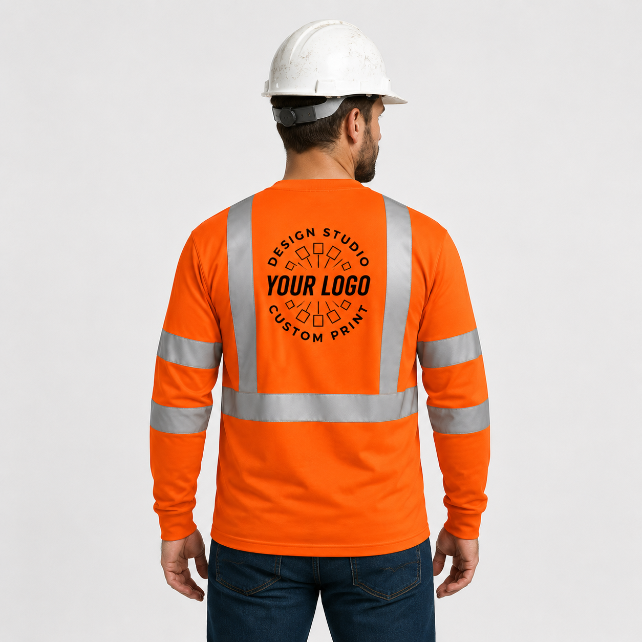 Custom ANSI Class 3 Safety Shirt with Logo – CornerStone CS203 Long Sleeve Hi-Vis Work Tee