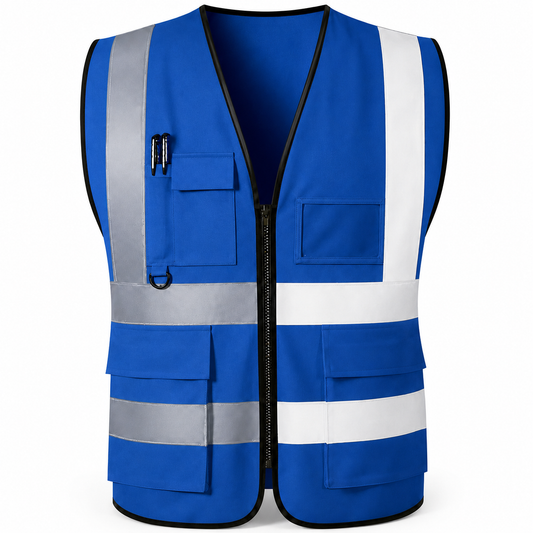 Custom High-Visibility Safety Vest with Logo and Text – Reflective Work Vest for Crews