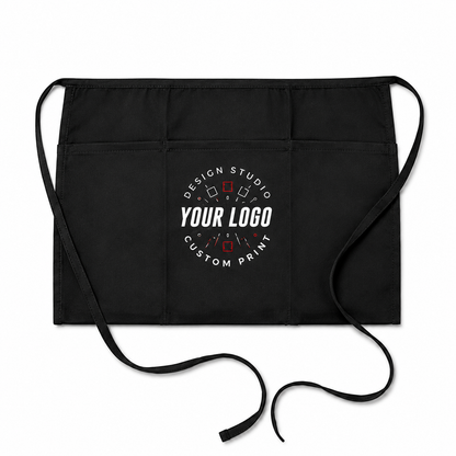 Logo Waist Apron – Half Apron for Servers, Catering & Event Staff