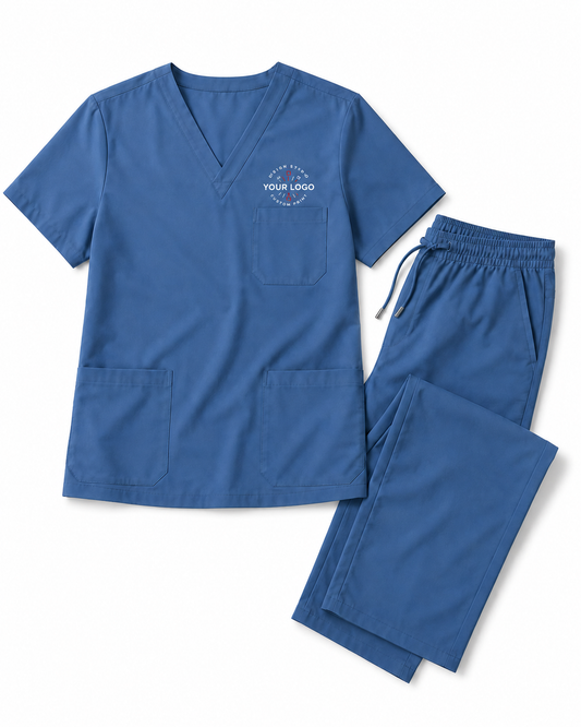 Personalized Medical Scrub Set – Embroidered Healthcare Uniform with Name or Logo
