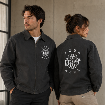 Custom Dickies Work Jacket with Logo – WJ40 Full-Zip Corporate Workwear Jacket