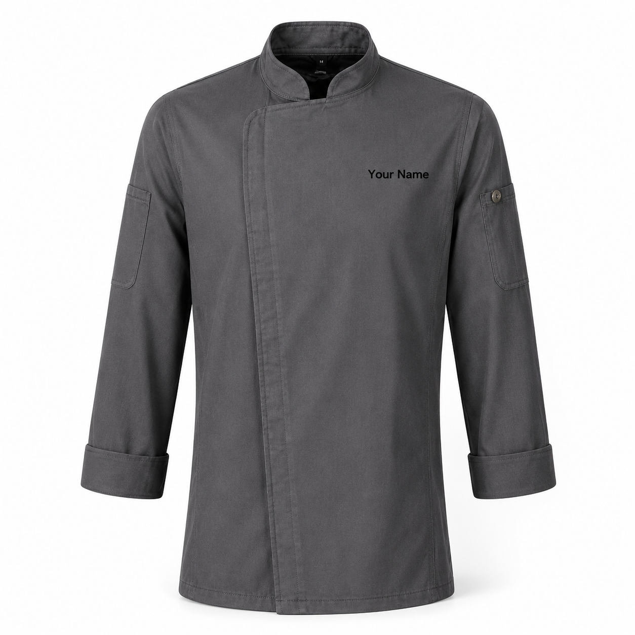 Long Sleeve Chef Jacket – Modern Kitchen Service Coat with Logo