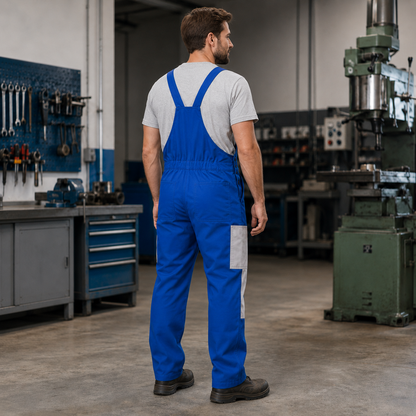 Cleaning Bib Overall Uniform with Logo – Professional Janitorial Workwear