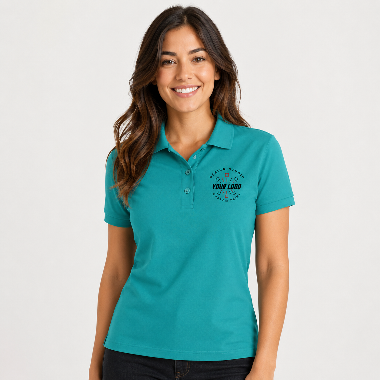Ladies Polo Shirt with Logo – Professional Women’s Uniform Polo