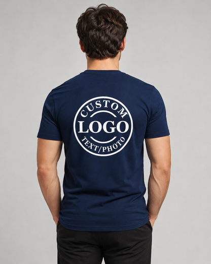 Custom Logo T-Shirt – Personalized Front & Back Print for Teams