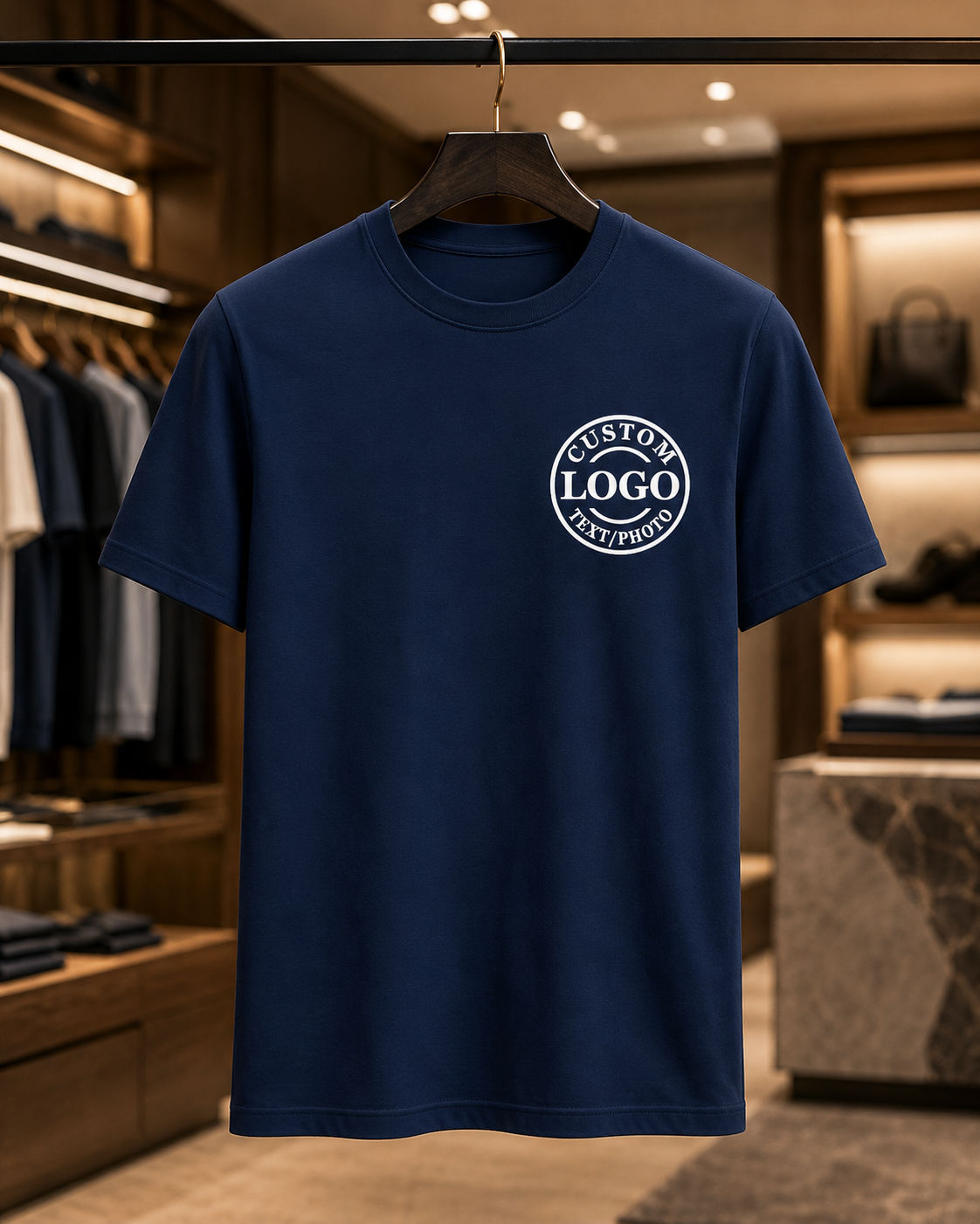 Custom Logo T-Shirt – Personalized Front & Back Print for Teams