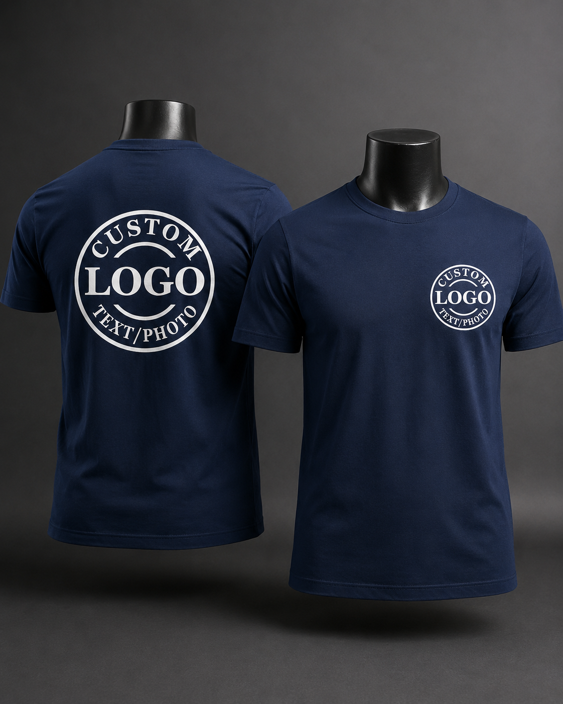 Custom Logo T-Shirt – Personalized Front & Back Print for Teams