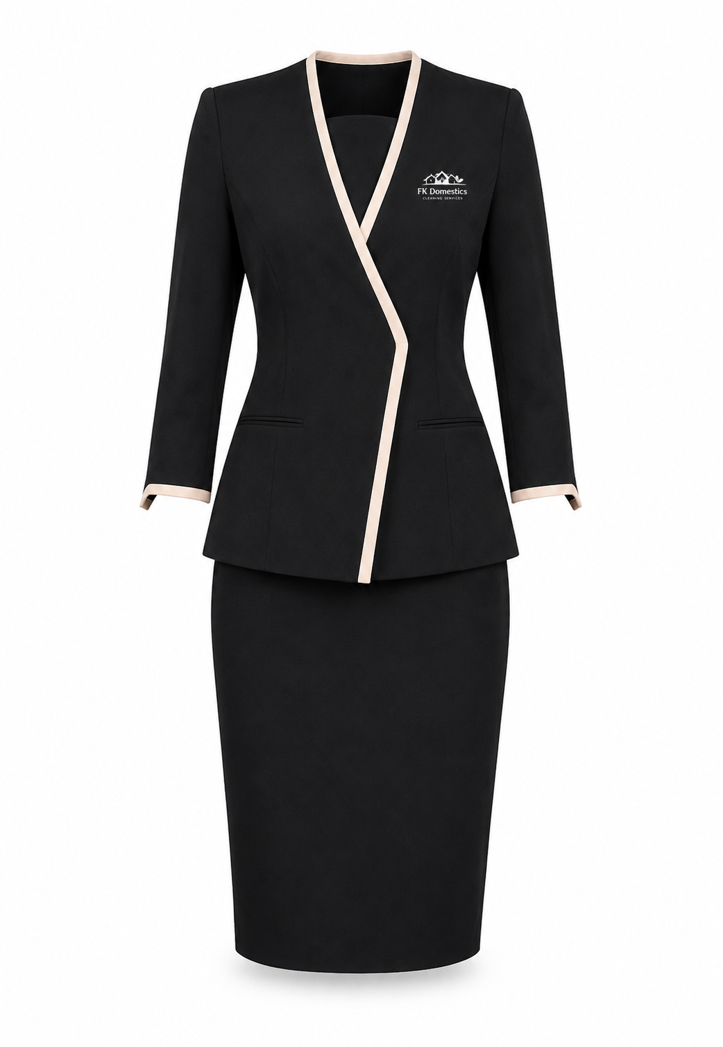 Women’s Spa Receptionist Uniform Set with Logo – Luxury Salon Front Desk Outfit