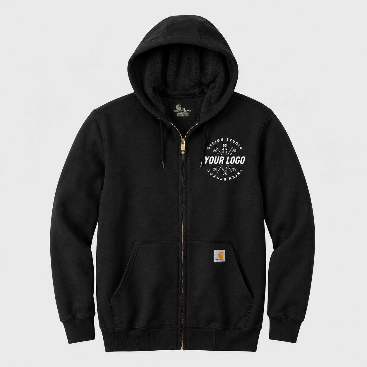 Personalized Carhartt Hoodie – Custom Logo Full-Zip Sweatshirt for Teams & Crews