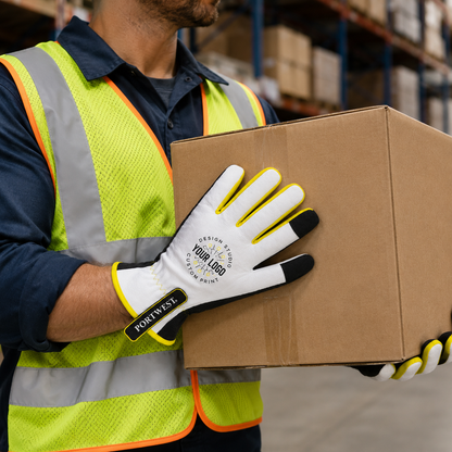 Custom Thermal Work Gloves with Logo – Portwest A776 Leather Palm Cold Weather Gloves