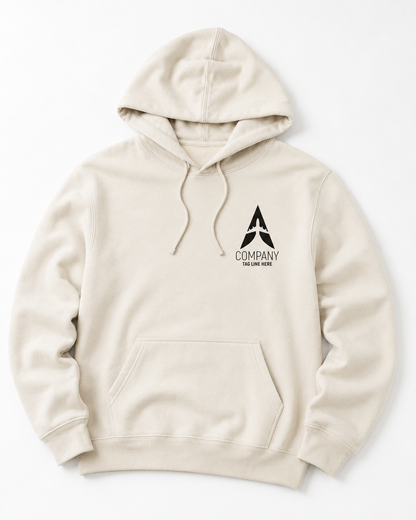Custom Logo Hoodie – Personalized Front & Back Print for Staff & Teams