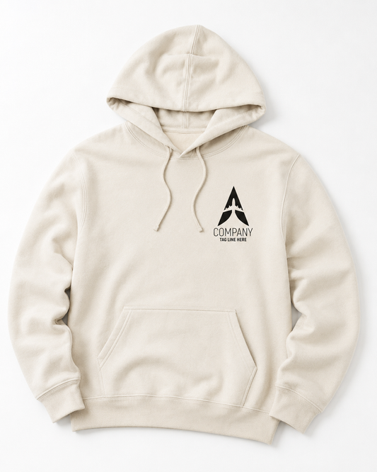Custom Logo Hoodie – Personalized Front & Back Print for Staff & Teams