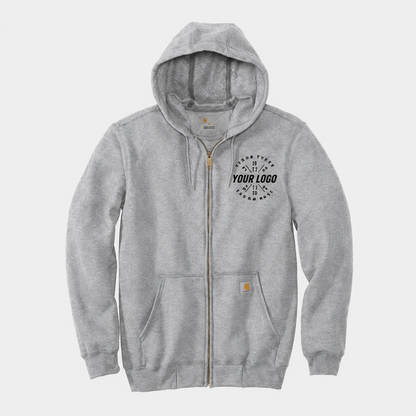 Personalized Carhartt Hoodie – Custom Logo Full-Zip Sweatshirt for Teams & Crews