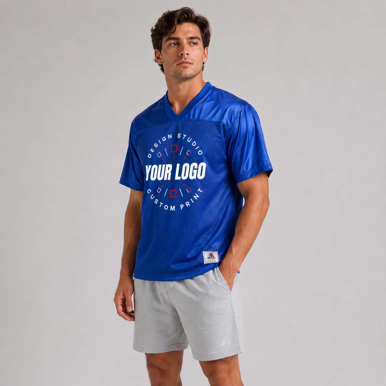 Logo Football Jersey – Stadium Replica Team Uniform Shirt
