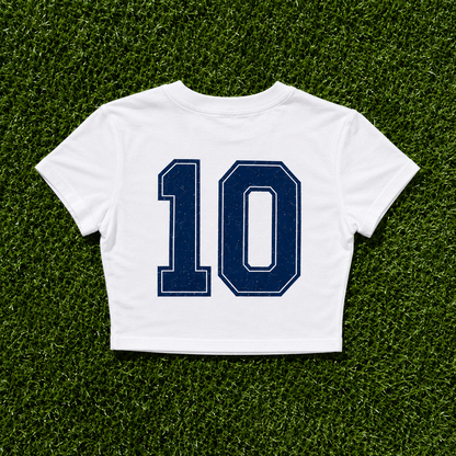 Personalized Soccer Game Day Crop Top, Custom Name and Number Shirt, Women’s Soccer Fan Tee, Team Spirit Shirt, 2026 Sports Game Day Top