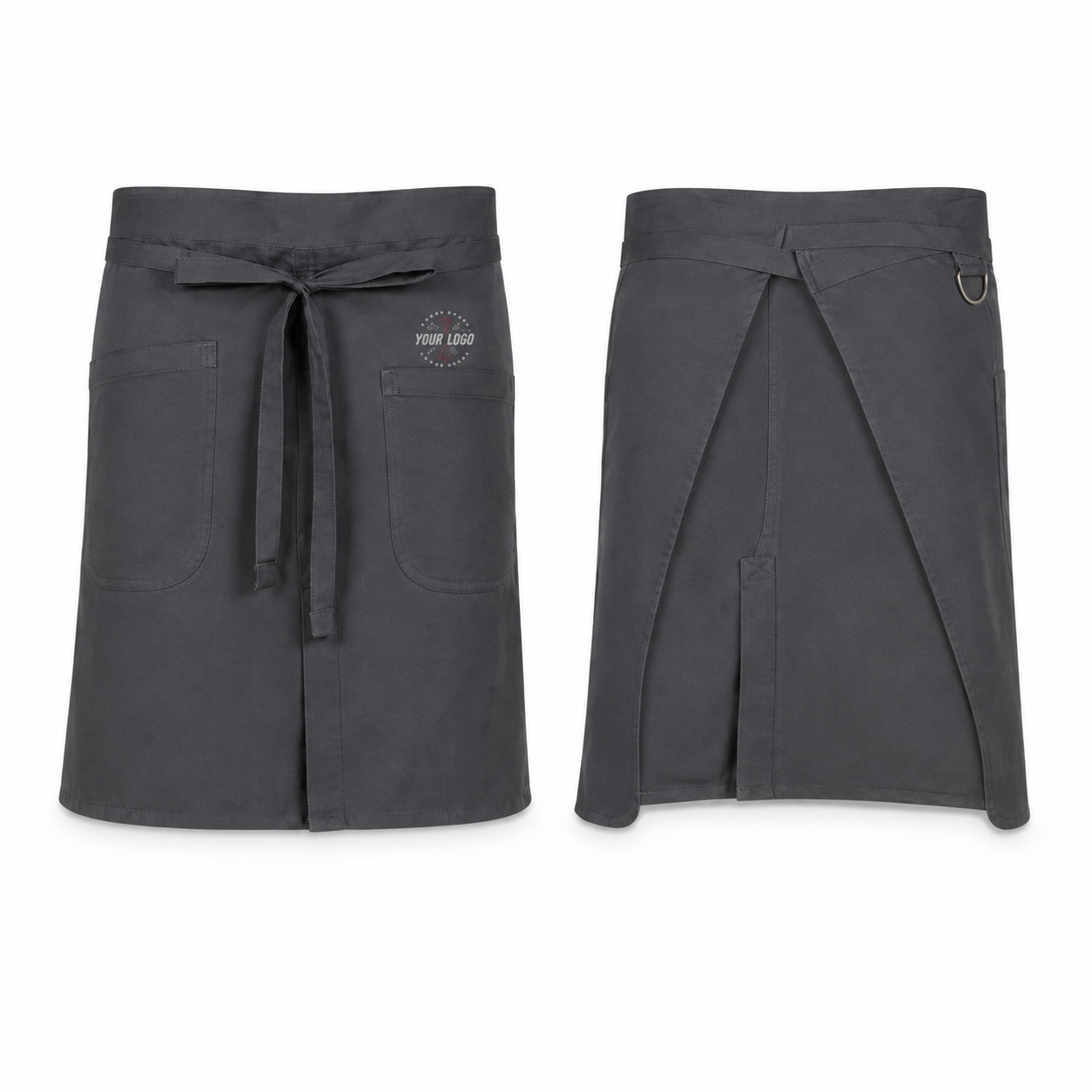 Brio Half Bistro Apron – Lightweight Logo Waist Apron for Restaurants