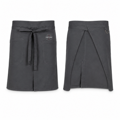 Brio Half Bistro Apron – Lightweight Logo Waist Apron for Restaurants