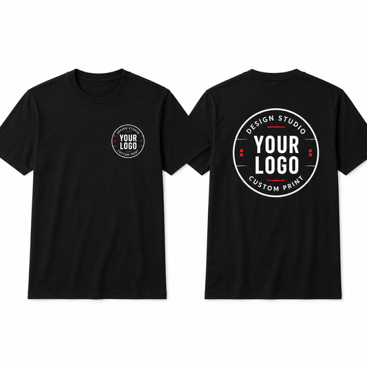 Restaurant Staff T-Shirt – Front & Back Logo Uniform Shirt for Cafe & Bar Crew