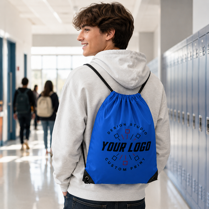 Durable Recycled rPET Drawstring Sport Bag with Custom Logo