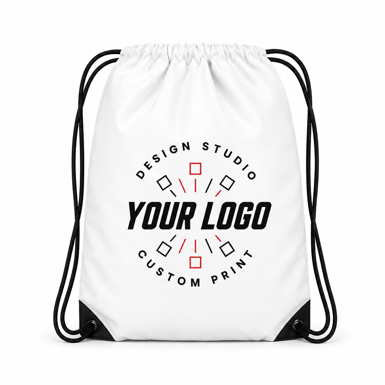 Durable Recycled rPET Drawstring Sport Bag with Custom Logo