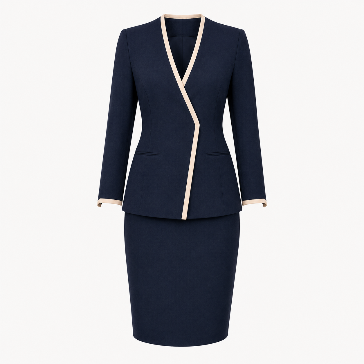 Women’s Spa Receptionist Uniform Set with Logo – Luxury Salon Front Desk Outfit