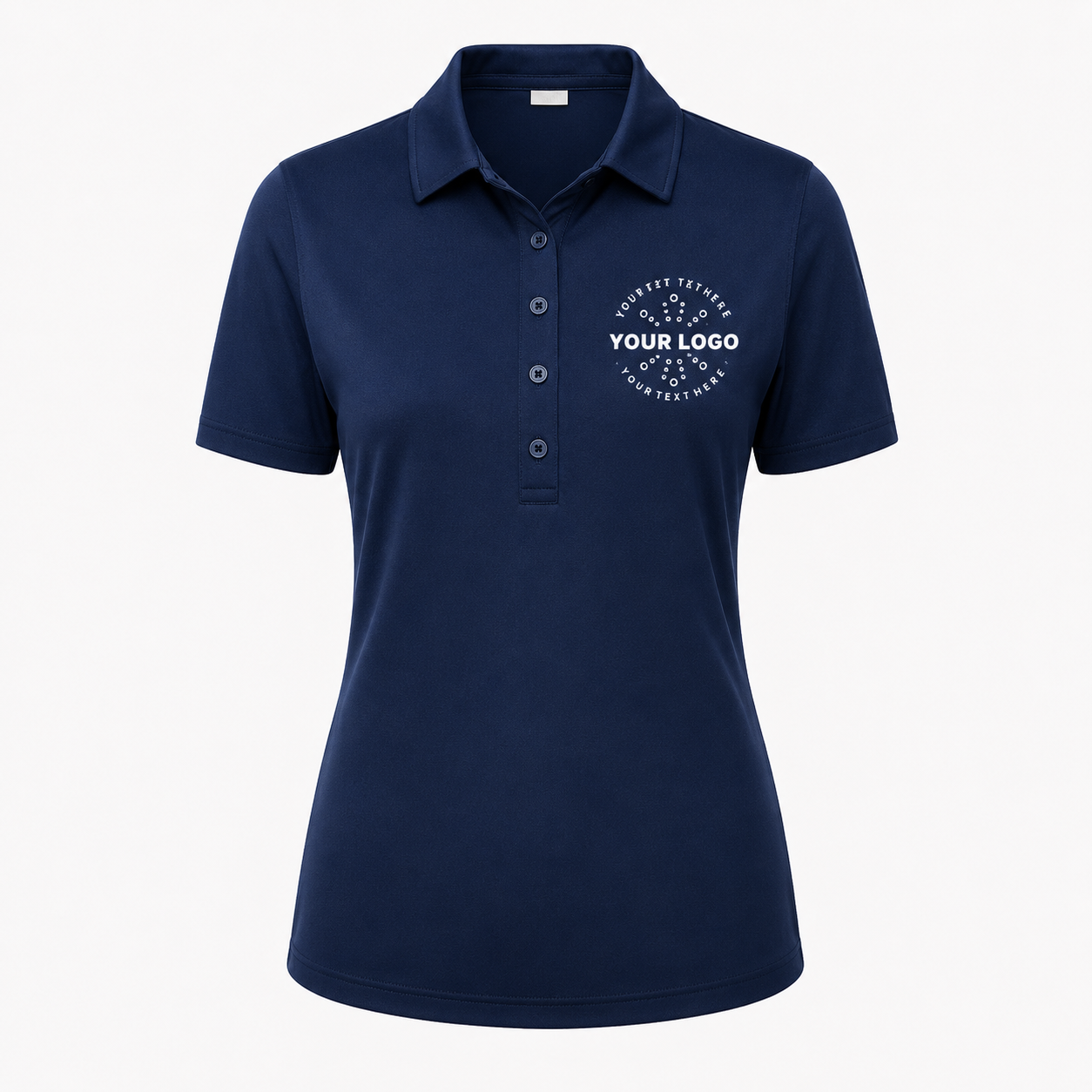 Women’s Performance Polo with Logo – UV Protection Sport Uniform Shirt