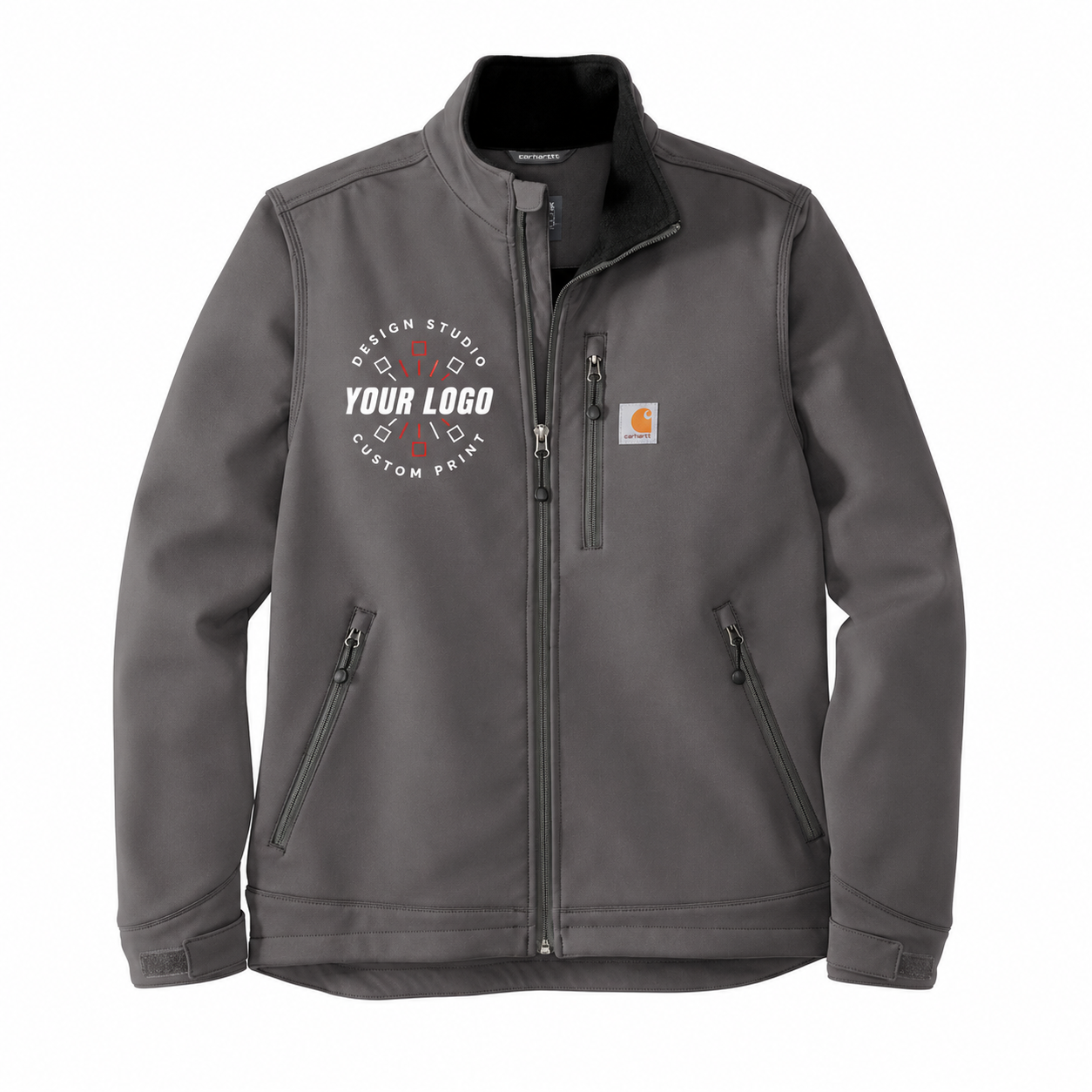 Custom Carhartt Soft Shell Jacket with Logo – Personalized Workwear Jacket for Crews