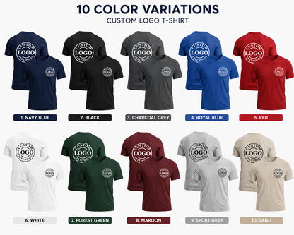 Custom Logo T-Shirt – Personalized Front & Back Print for Teams