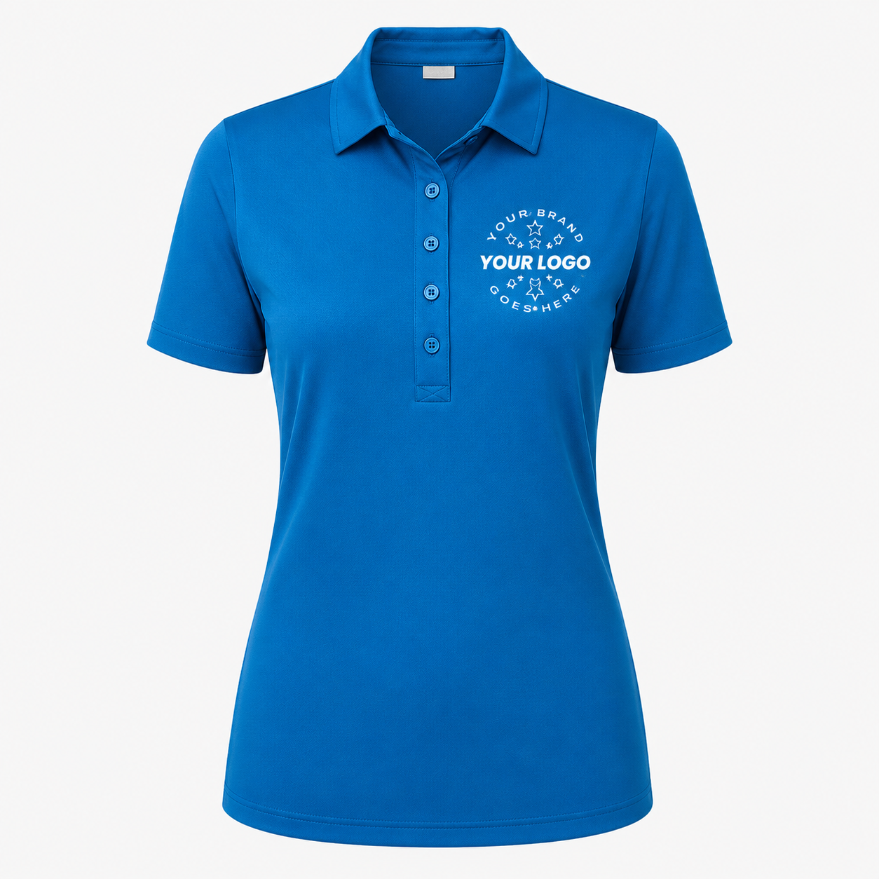 Women’s Performance Polo with Logo – UV Protection Sport Uniform Shirt