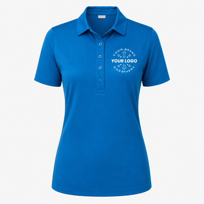Women’s Performance Polo with Logo – UV Protection Sport Uniform Shirt