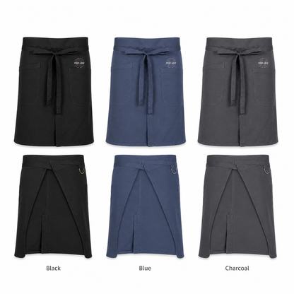 Brio Half Bistro Apron – Lightweight Logo Waist Apron for Restaurants