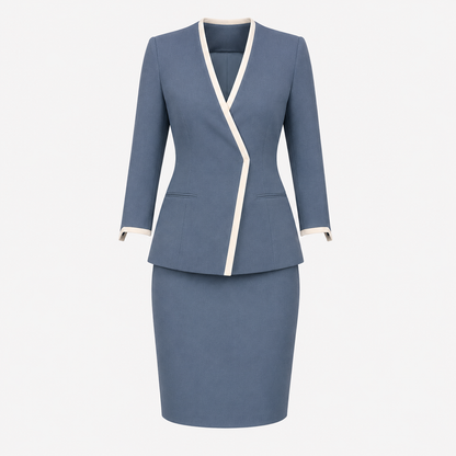 Women’s Spa Receptionist Uniform Set with Logo – Luxury Salon Front Desk Outfit
