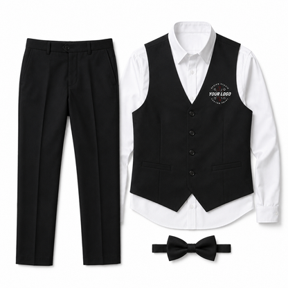 Waiter Uniform Set with Logo – Formal Restaurant Service Outfit