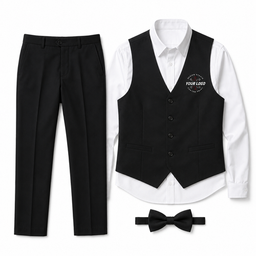 Waiter Uniform Set with Logo – Formal Restaurant Service Outfit