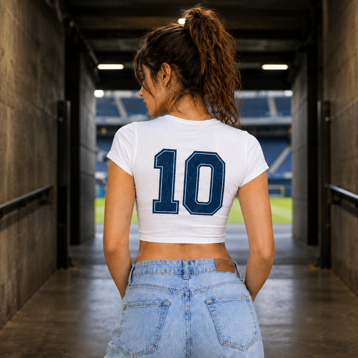 Personalized Soccer Game Day Crop Top, Custom Name and Number Shirt, Women’s Soccer Fan Tee, Team Spirit Shirt, 2026 Sports Game Day Top