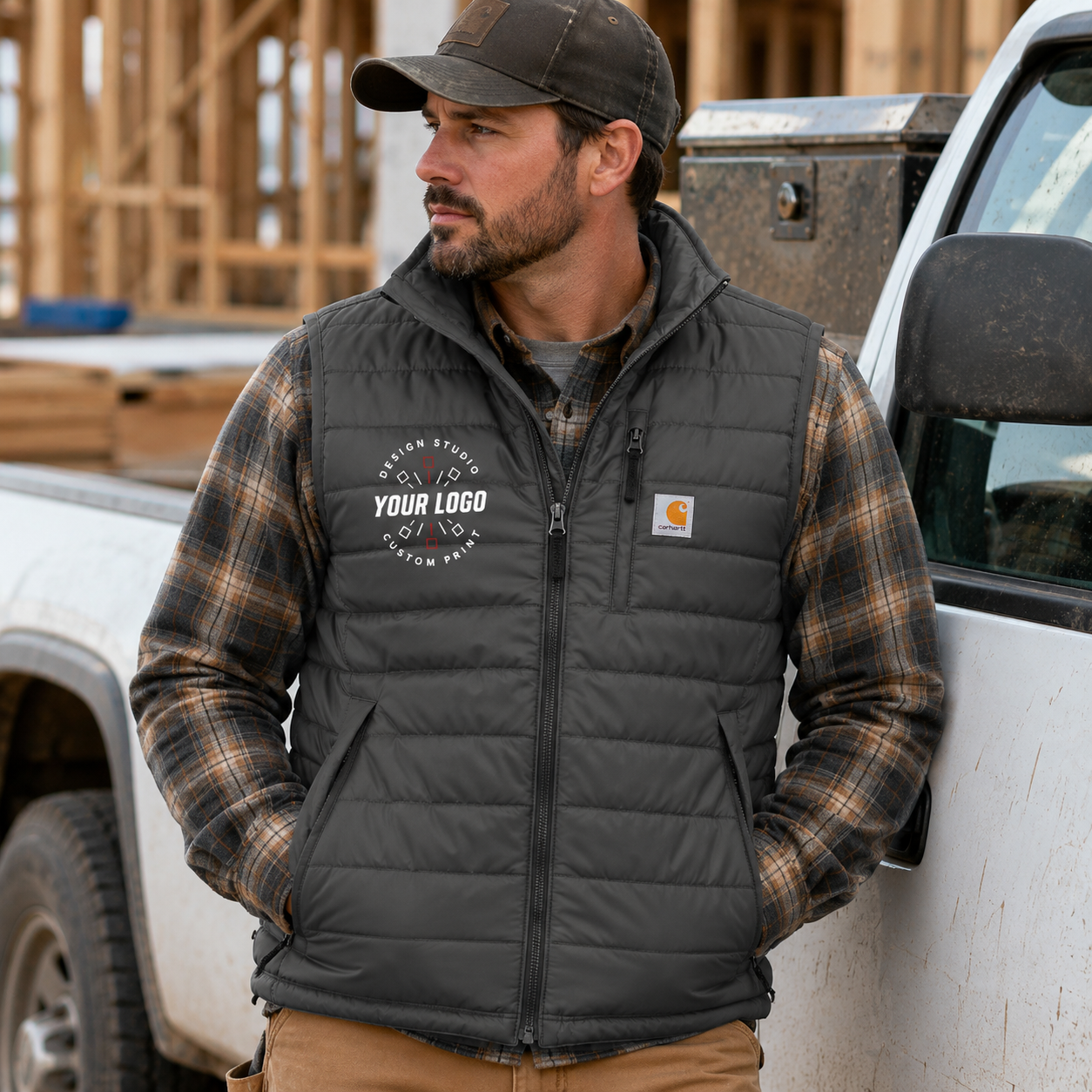 Carhartt Gilliam Work Vest with Logo – Custom Lightweight Insulated Vest
