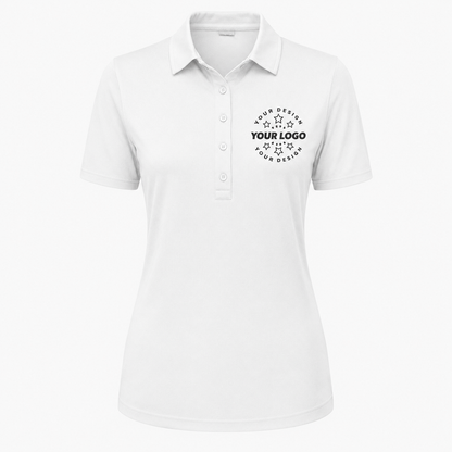 Women’s Performance Polo with Logo – UV Protection Sport Uniform Shirt