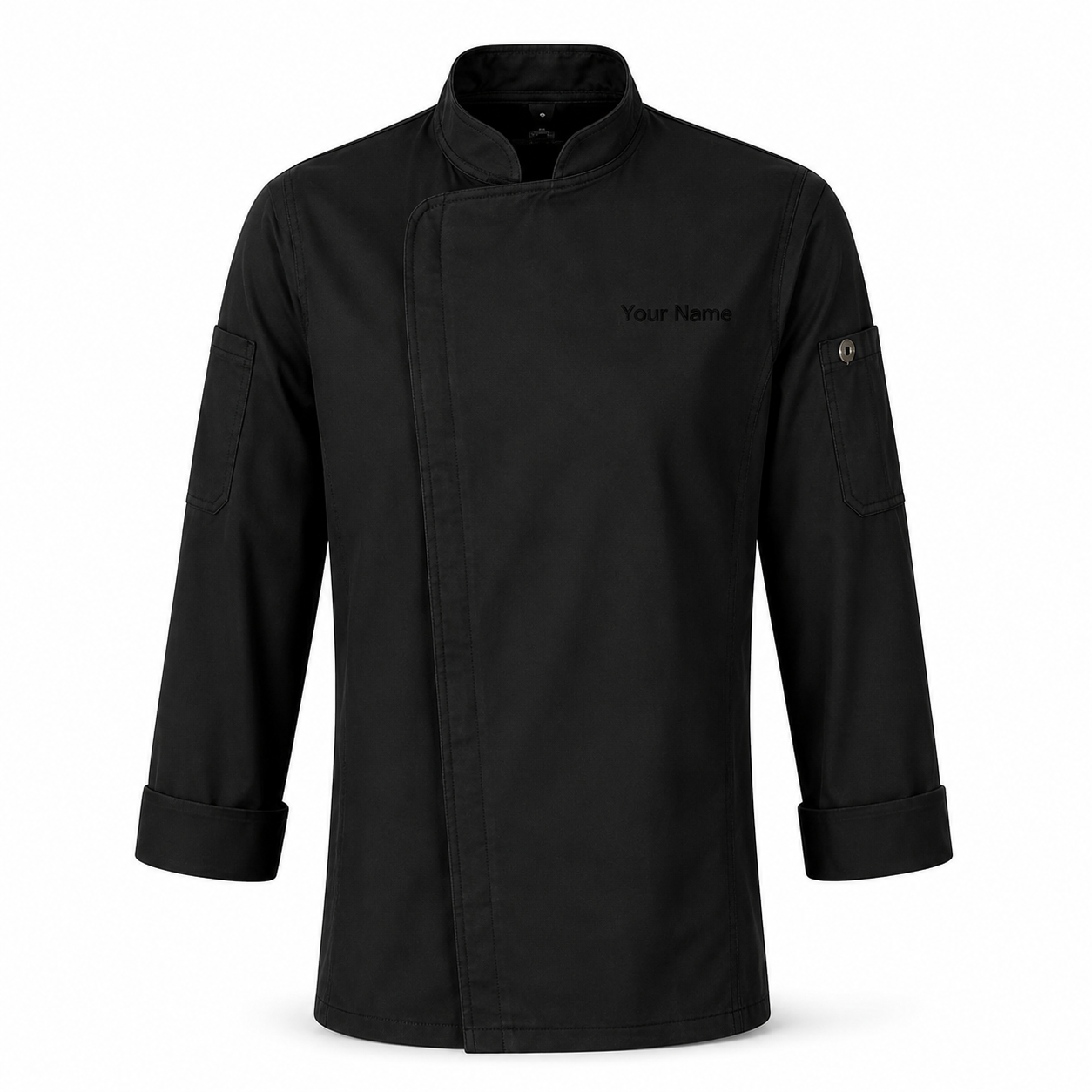 Long Sleeve Chef Jacket – Modern Kitchen Service Coat with Logo