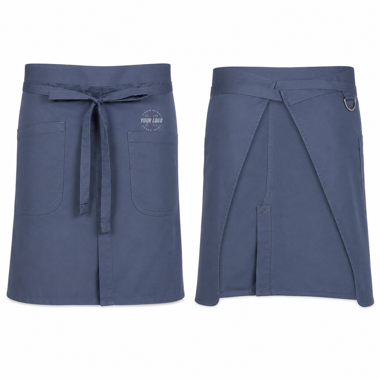 Brio Half Bistro Apron – Lightweight Logo Waist Apron for Restaurants